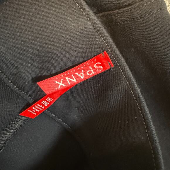 Spanx Pants Womens 1X Black Skinny Pull On Pants Stretch Plus Size Casual - Picture 8 of 9